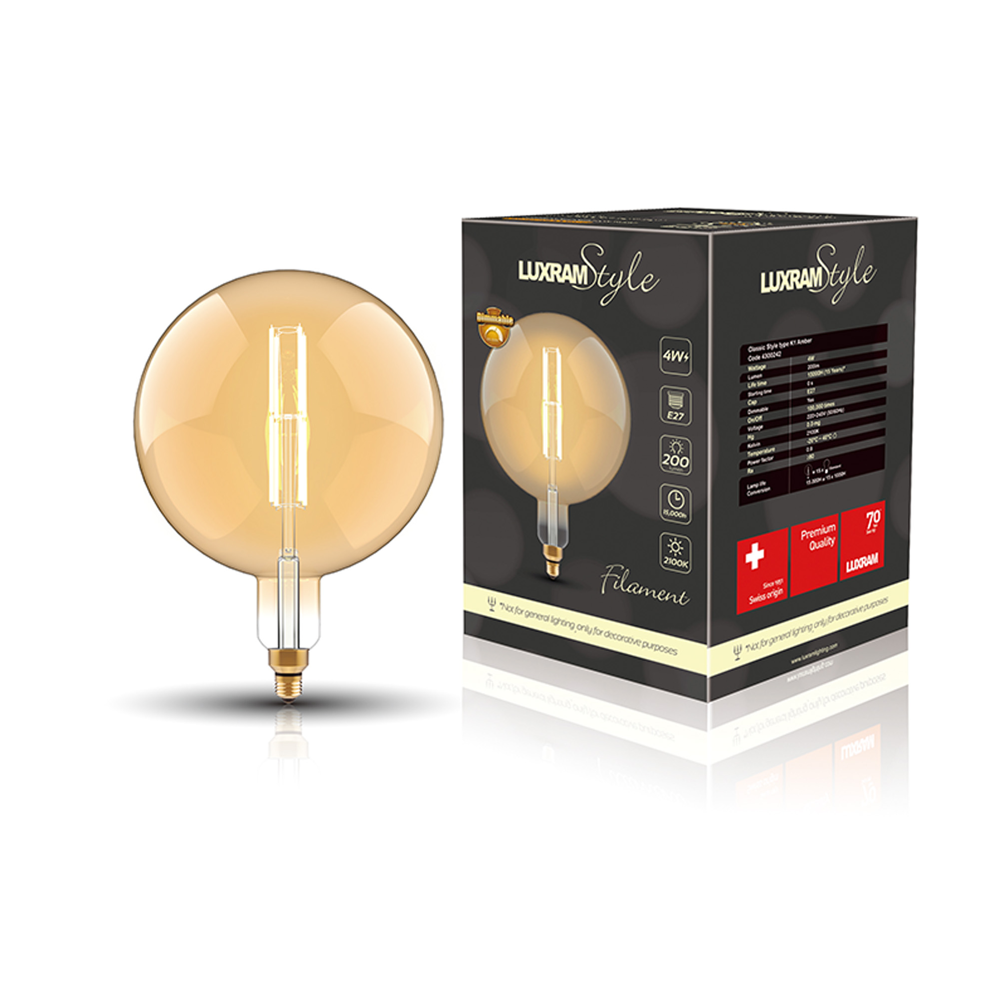 Classic Style LED Lamps Luxram Vintage